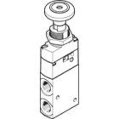 Festo VHEF-PTCZ-M32-M-G18 Push Button 3/2 Pneumatic Manual Control Valve VHEF Series