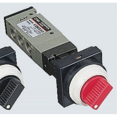 SMC EVZM550-F01-34R Twist Selector 5/2 Pneumatic Manual Control Valve VZM500 Series