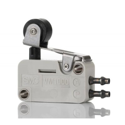 SMC VM1000-4NU-01 Roller Lever 3/2 Pneumatic Manual Control Valve VM1000 Series