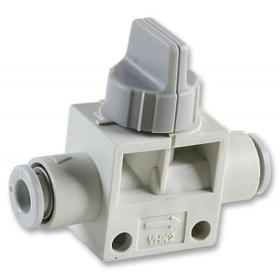 SMC VHK2A-08F-08F Knob Manual Control Pneumatic Manual Control Valve VHK Series, One-touch Fitting 8 mm, 8mm