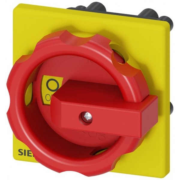 Siemens 3LD9344-5C Red/Yellow Rotary Handle, SENTRON Series