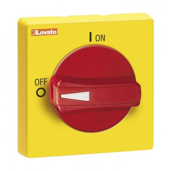 Lovato GAX63 Red/Yellow Rotary Handle, GA Series