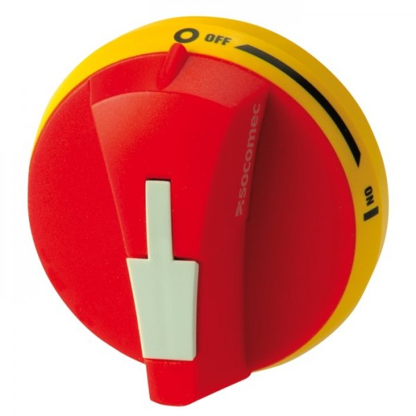 Socomec 147B5111 Red/Yellow Rotary Handle, SIRCO Series