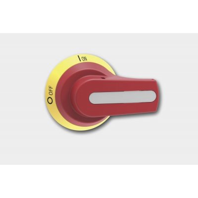 Lovato GAX66N Red/Yellow Rotary Handle, GAX Series