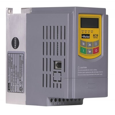 Parker 10G-41-0006-BF Inverter Drive, 0.2 kW, 3 Phase, 400 V ac, 1.2 A, AC10 Series