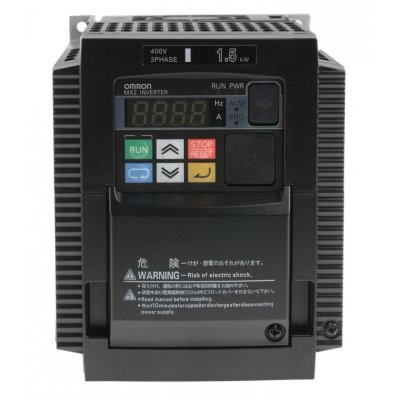 Omron 3G3MX2A4015ECHN Inverter Drive, 1.5 kW, 3 Phase, 400 V ac, 4.8 A, 3G3MX2 Series
