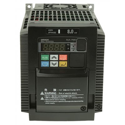 Omron 3G3MX2A4030ECHN Inverter Drive, 3 kW, 3 Phase, 400 V ac, 7.2 A, 3G3MX2 Series