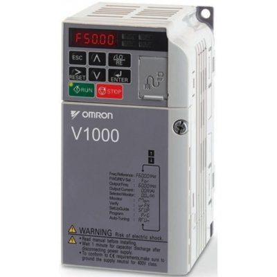 Omron VZAB2P2BAA Inverter Drive, 3 kW, 1 Phase, 230 V ac, 12 A, V1000 Series