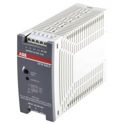 ABB 1SVR427032R0000 CP-E 24/2.5 DIN Rail Power Supply 60W 24V 2.5A
