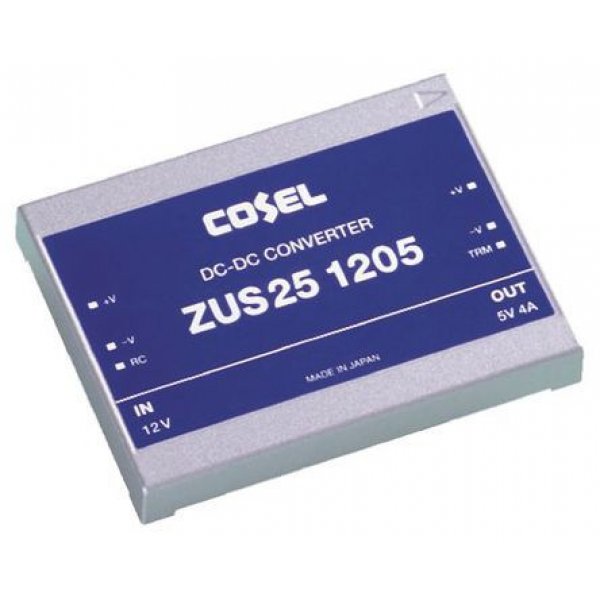 Cosel ZUS251205 Isolated DC-DC Converter Through Hole 9-18Vin 5Vout