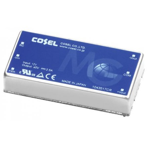 Cosel MGS302415 Isolated DC-DC Converter Through Hole 18-36Vin 15Vout