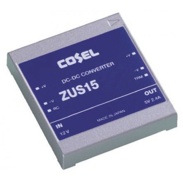 Cosel ZUS154805 Isolated DC-DC Converter Through Hole 36-75Vin 5Vout
