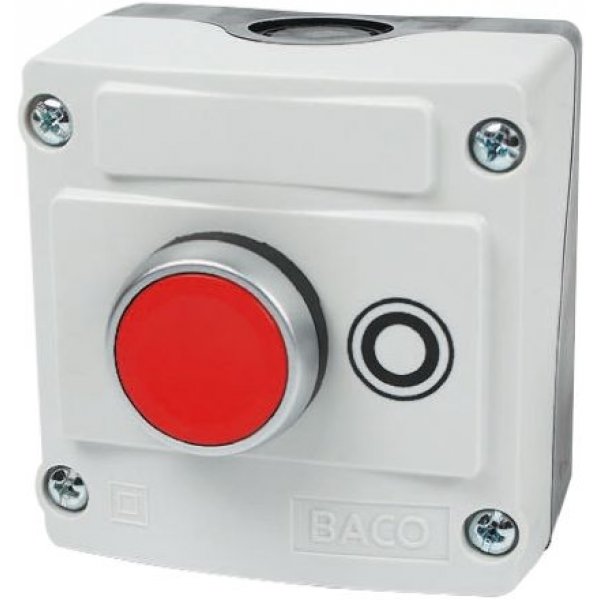 BACO LBX10610 Enclosed Push Button - NC, IP66
