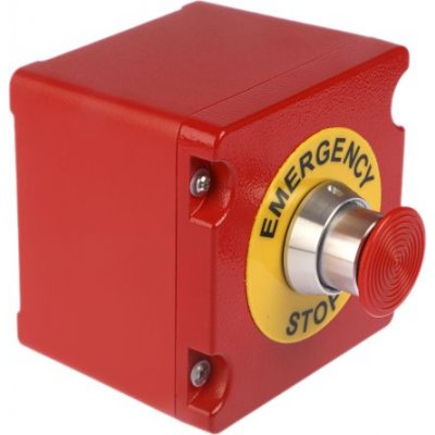 Craig & Derricott EMSH/P/MR/CO Emergency Button Pull to Reset Red 38mm