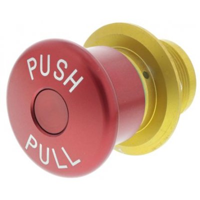Apem ES2S41653001 Emergency Button Pull to Reset 34mm Mushroom Head