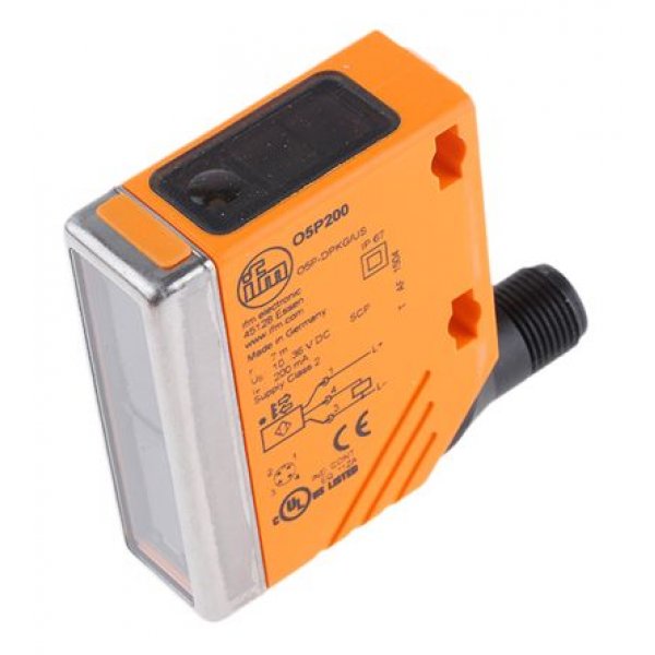 ifm electronic O5P200 Retro-reflective Photoelectric Sensor 0.1-7m