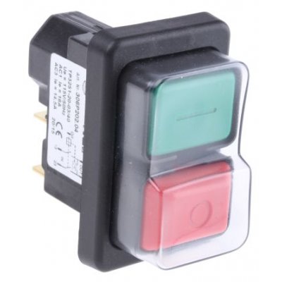Apem 306P202.04 DPST Momentary Push Button Switch