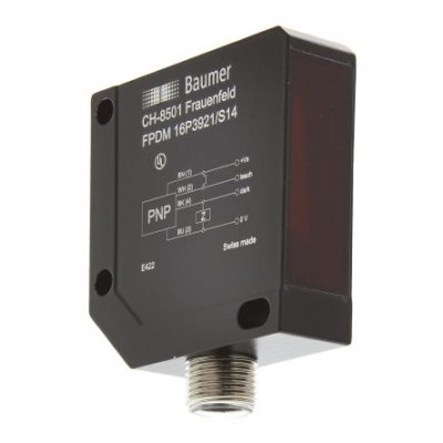 Baumer FPDM 16P3921/S14 Retro-reflective Photoelectric Sensor 4m