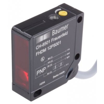 Baumer FHDM 12P5001 Diffuse Photoelectric Sensor 15-300mm