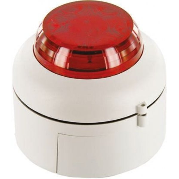 Cranford Controls VXB-DB-WB/RL Red Flashing Beacon, 20 → 35 V dc, Surface Mount, LED Bulb