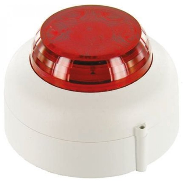 Cranford Controls VXB-SB-WB/RL Red Flashing Beacon, 20 → 35 V dc, Surface Mount, LED Bulb