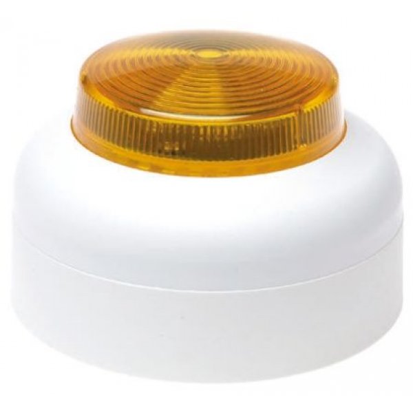 Cranford Controls VXB-SB-WB/AL Amber Flashing Beacon, 20 → 35 V dc, Surface Mount, LED Bulb