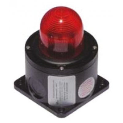 Moflash X450-22-02 Xenon Flashing Beacon Red 100-240 Vac