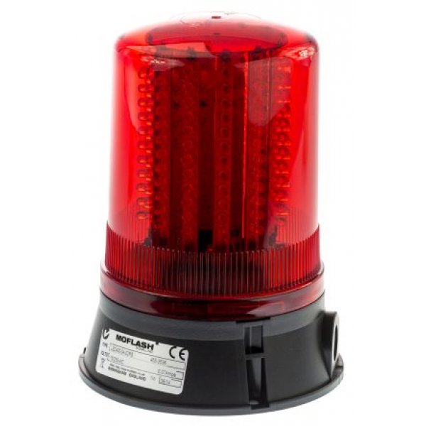 Moflash LED400-04-02RS LED Multiple Effect Beacon Red 115Vac 230Vac