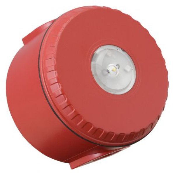 Eaton SOL-LX-C/RF/W1/D Red Flashing Beacon, 9 → 60 V dc, Ceiling Mount