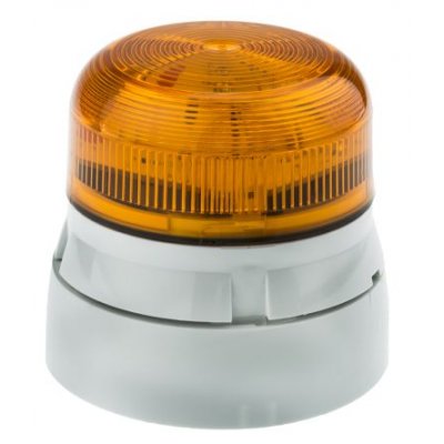 Klaxon QBS-0003 Xenon Flashing Beacon Amber 110 Vac
