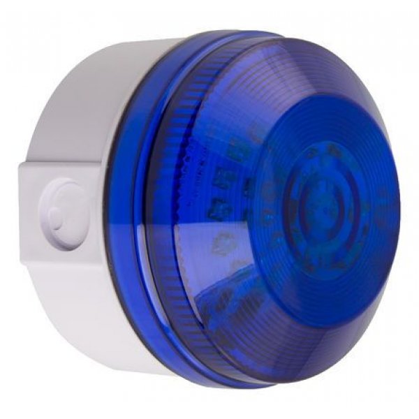 Moflash LED195-03WH-03 LED Flashing Beacon Blue 35-85 Vac/dc