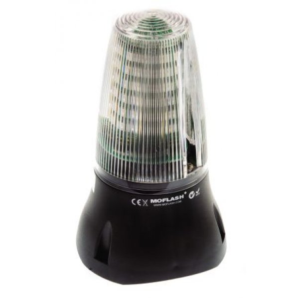 Moflash LEDA125-01 Sounder Beacon 90dB Clear LED 24Vdc