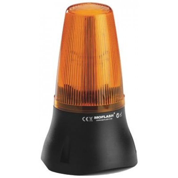 Moflash LEDA125-03-01 Sounder Beacon 90dB Amber LED 115 V ac