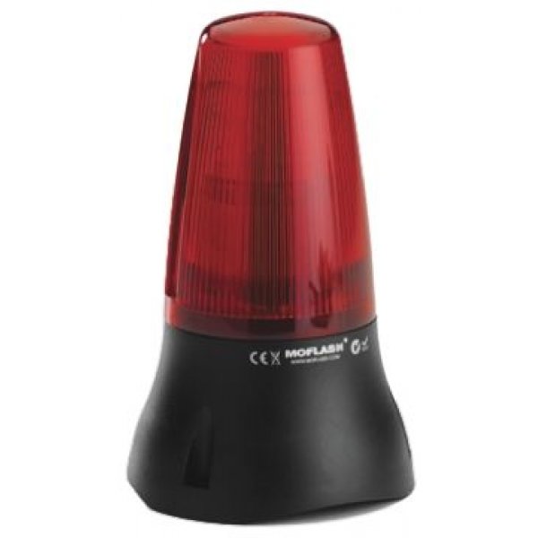 Moflash LEDA125-03-02 Sounder Beacon 90dB Red LED 115 V ac
