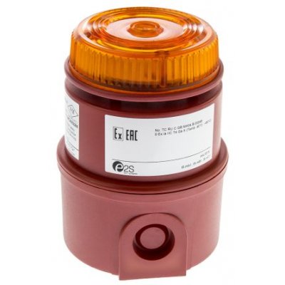 e2s IS-MC1-R/A Sounder Beacon 100dB Amber LED 16-28 V dc