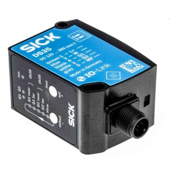 Sick DS35-B15821 Background Suppression Distance Sensor, Block Sensor, 50 mm → 3.1 m