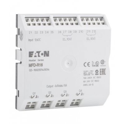 Eaton MFD-R16 PLC I/O Module 12 Inputs 4 (Relay) Outputs