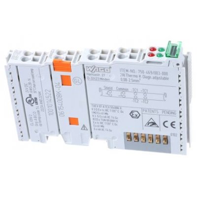 Wago 750-469/003-000 PLC I/O Module 2 (Channel) Inputs