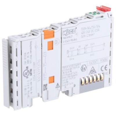 Wago 750504 PLC I/O Module 4 Outputs 24 Vdc
