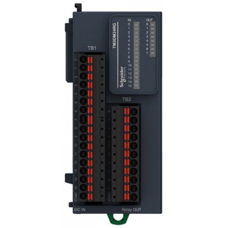  Schneider TM3DM24RG PLC  I O Module  16 Inputs  8 Outputs 