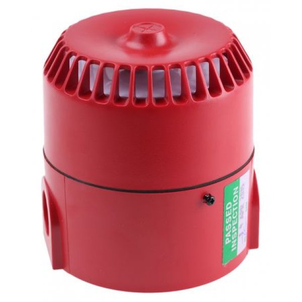 Eaton DB5 24V Red 24-Tone Electronic Sounder, 24 V dc, 100dB at 1 Metre