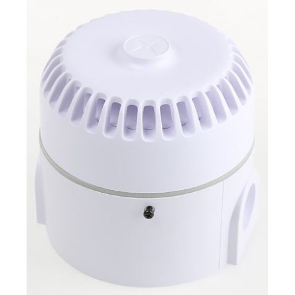 Eaton RO/W/D White 32-Tone Electronic Sounder, 9 → 28 V dc, 103dB at 1 Metre