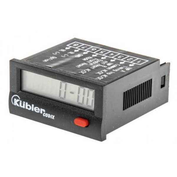 Kubler 6.134.012.853 Hour Counter 8 digits LCD 10-260 Vac/dc