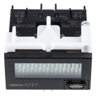Omron H7ET-NFV-B Hour Counter 7 digits LCD 24-240 Vac/dc