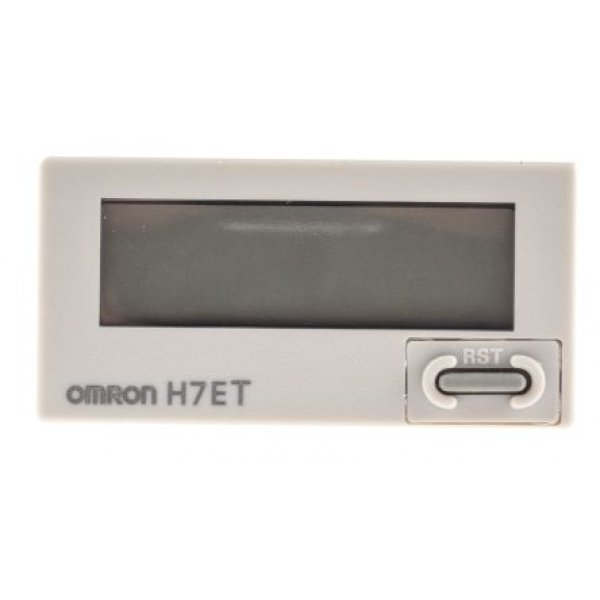 Omron H7ET-NFV Hour Counter 7 digits LCD 24-240 Vac/dc