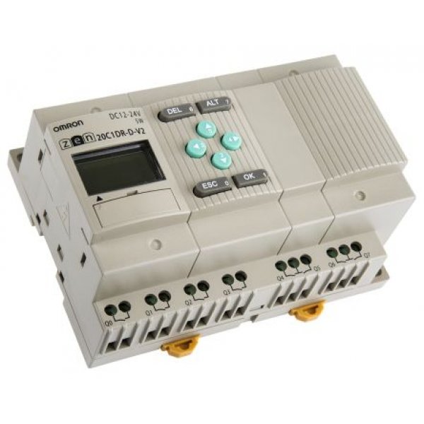Omron ZEN-20C1DR-D-V2 Logic Module 12-24Vdc 12 Input 8 Output