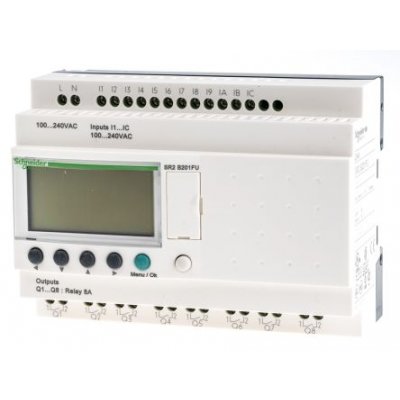 Schneider SR2B201FU Logic Module 120Vac/240Vac 12 Input 8 Output
