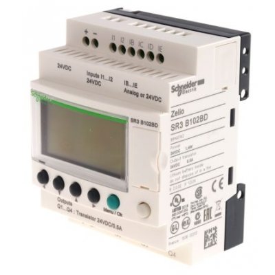 Schneider Electric SR3B102BD Logic Module 24Vdc 6 Input 4 Output