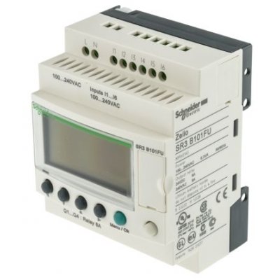 Schneider SR3B101FU Logic Module 100-240Vac 6 Input 4 Output