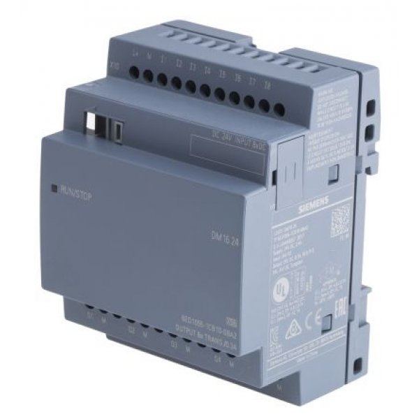 Siemens 6ED1055-1CB10-0BA2 Expansion Module 24Vdc 8 Input 8 Output